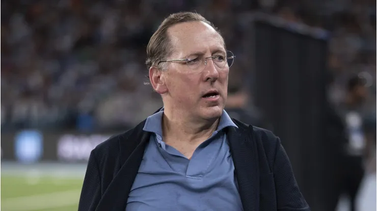 John Textor após confronto contra o Racing na Recopa 2025.