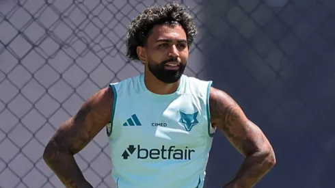 Gabigol durante treinamento do Cruzeiro.