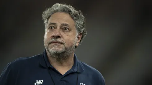 Júlio Casares presidente do São Paulo antes da partida contra o Flamengo no estádio Maracanã pelo campeonato Brasileiro A 2024. Foto: Jorge Rodrigues/AGIF