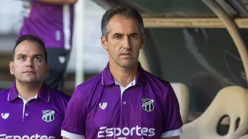 Leo Conde jogador do Ceara durante partida contra o Maracana no estadio Arena Castelao pelo campeonato Cearense 2025. Foto: Lucas Emanuel/AGIF