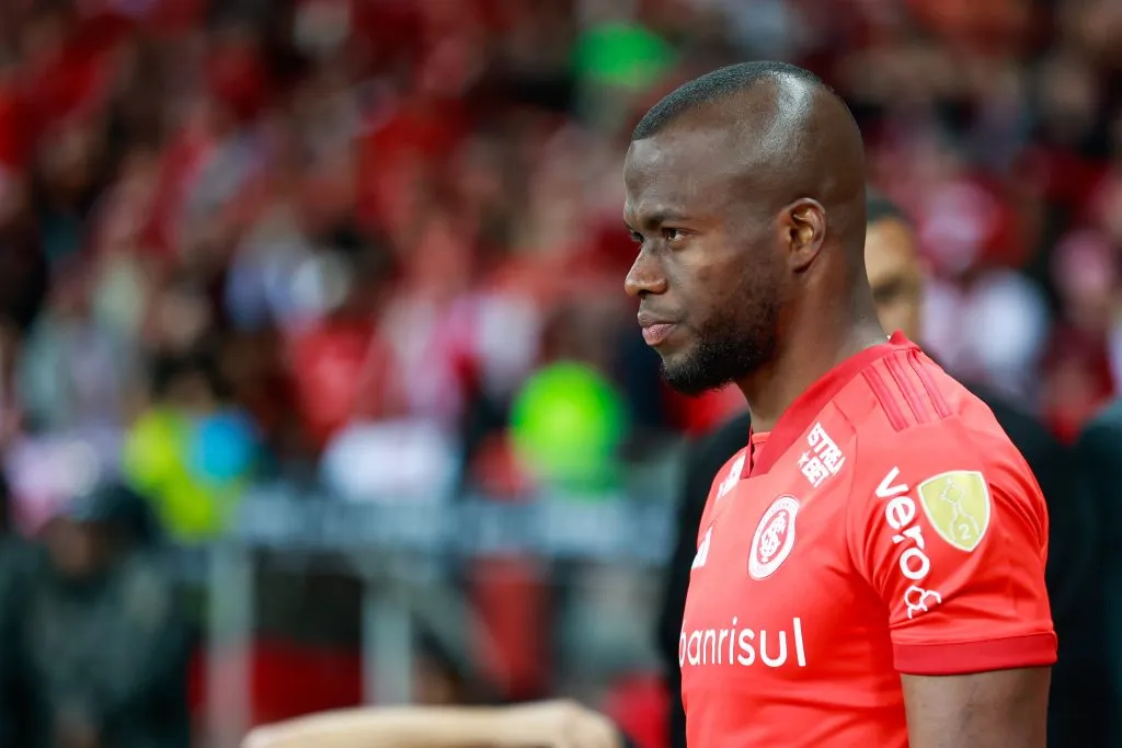 RS – PORTO ALEGRE – 29/08/2023 – LIBERTADORES 2023, INTERNACIONAL X BOLIVAR – Enner Valencia jogador do Internacional durante partida contra o Bolivar no estadio Beira-Rio pelo campeonato Libertadores 2023. Foto: Luiz Erbes/AGIF