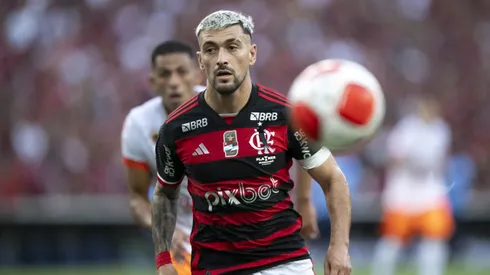 De Arrascaeta jogador do Flamengo durante partida contra o Nova Iguacu no estadio Maracana pelo campeonato Carioca 2024.