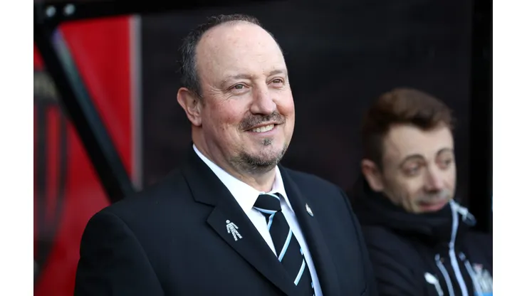 Rafa Benitez durante confronto entre Newcastle United x Bournemouth.