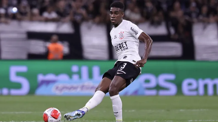 Felix Torres jogador do Corinthians durante partida contra o Ponte Preta no estadio Arena Corinthians pelo campeonato Paulista 2024.