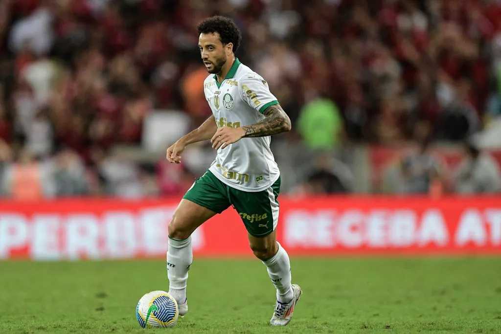 RJ – RIO DE JANEIRO – 31/07/2024 – BRASILEIRO A 2024, FLAMENGO X PALMEIRAS – Felipe Anderson jogador do Palmeiras durante partida contra o Flamengo no estadio Maracana pelo campeonato Brasileiro A 2024. Foto: Thiago Ribeiro/AGIF