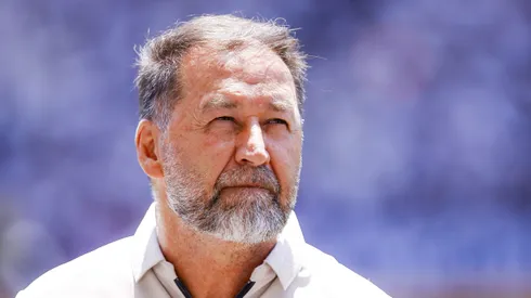 Augusto Melo presidente do Corinthians durante partida contra o Cruzeiro no estadio Arena Corinthians pelo campeonato Brasileiro A 2024.