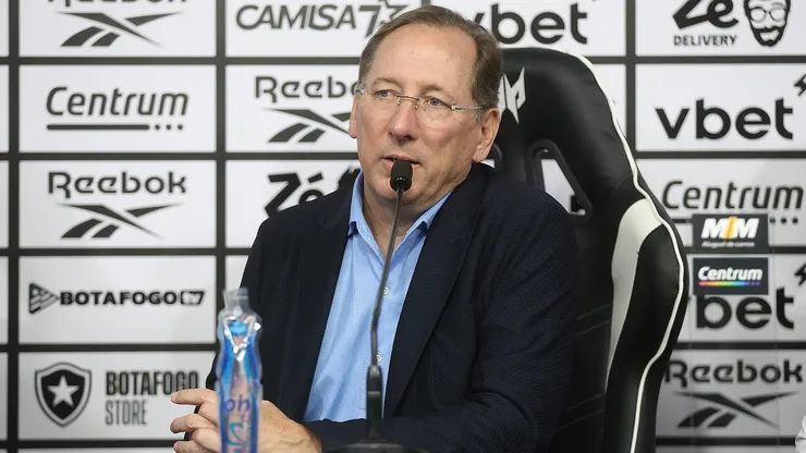 Foto: Vitor Silva/Botafogo - John Textor durante entrevista coletiva no Botafogo.