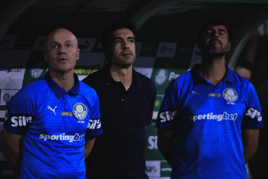 Abel Ferreira técnico do Palmeiras durante partida contra o Botafogo-SP na Arena Allianz Parque pelo campeonato Paulista 2025. Foto: Ettore Chiereguini/AGIF