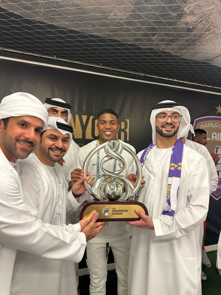 Jonatas Santos pelo Al Ain. Foto: Divulgação Al Ain