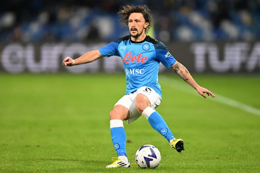 NAPLES, ITALY – NOVEMBER 08: Mario Rui of SSC Napoli during the Serie A match between SSC Napoli and Empoli FC at Stadio Diego Armando Maradona on November 08, 2022 in Naples, Italy. (Photo by Francesco Pecoraro/Getty Images)