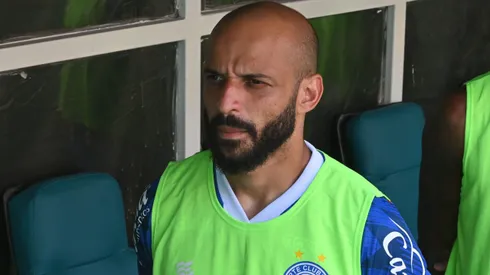 Thaciano, jogador do BAHIA, durante partida contra o JEQUIE, no estadio Arena Fonte Nova pelo campeonato Baiano 2024.