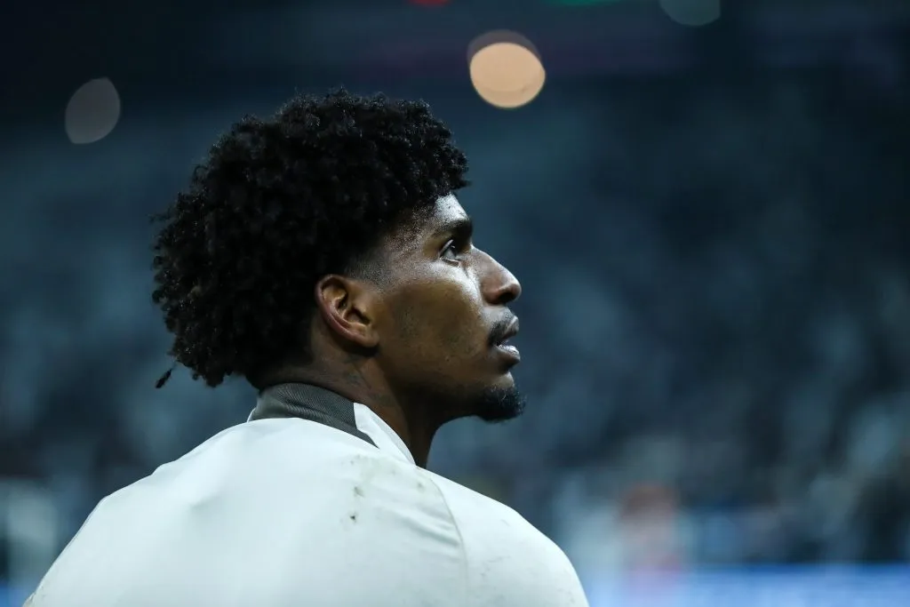 SP – SAO PAULO – 10/08/2024 – BRASILEIRO A 2024, CORINTHIANS X BRAGANTINO – Hugo Souza jogador do Corinthians durante aquecimento antes da partida contra o Bragantino no estadio Arena Corinthians pelo campeonato Brasileiro A 2024. Foto: Marco Miatelo/AGIF