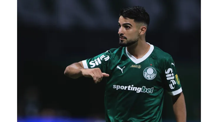 SP - SAO PAULO - 10/03/2025 - PAULISTA 2025, PALMEIRAS X SAO PAULO - Flaco Lopez jogador do Palmeiras durante partida contra o Sao Paulo no estadio Arena Allianz Parque pelo campeonato Paulista 2025. Foto: Ettore Chiereguini/AGIF