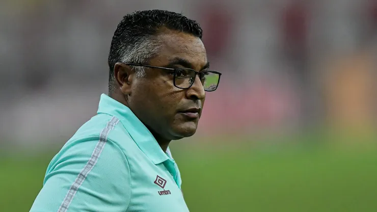 Roger Machado tecnico do Fluminense durante partida contra o Flamengo no estadio Maracana pelo campeonato Carioca 2021.