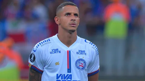 Luciano Juba, jogador do Bahia durante partida contra o Boston River no estadio Arena Fonte Nova pelo campeonato Copa Libertadores 2025. Foto: Walmir Cirne/AGIF