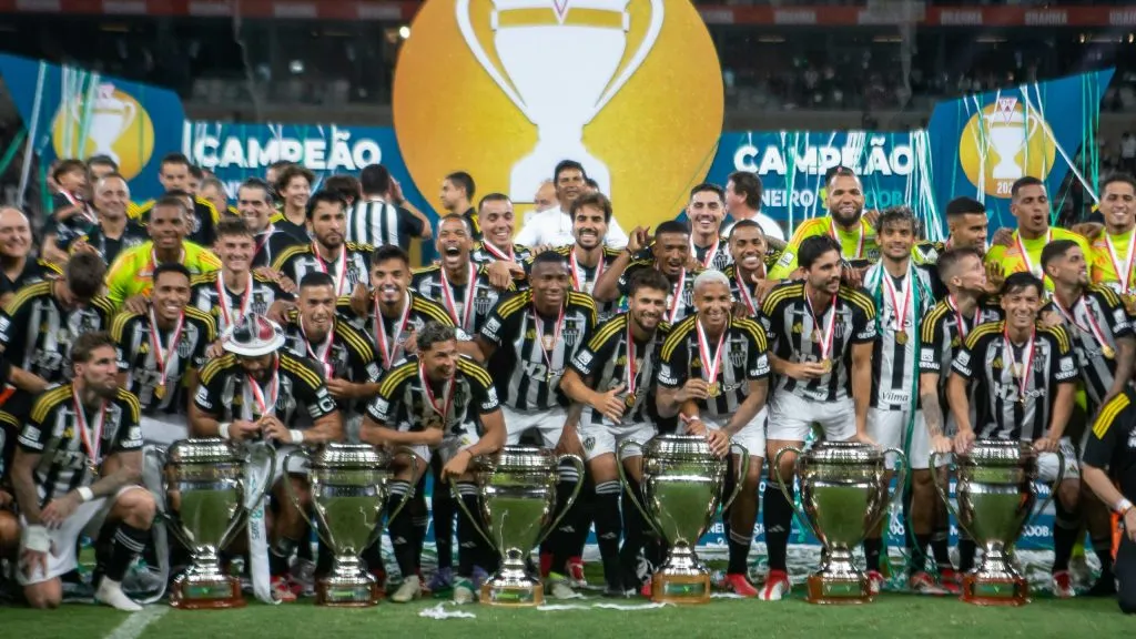 Atlético-MG de Rony campeão do Campeonato Mineiro de 2025. Foto: Fernando Moreno/AGIF