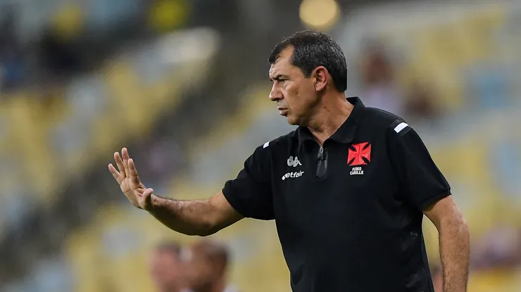 Fábio Carille técnico do Vasco durante partida contra o Flamengo no estádio Maracanã pelo campeonato Carioca 2025. Foto: Thiago Ribeiro/AGIF