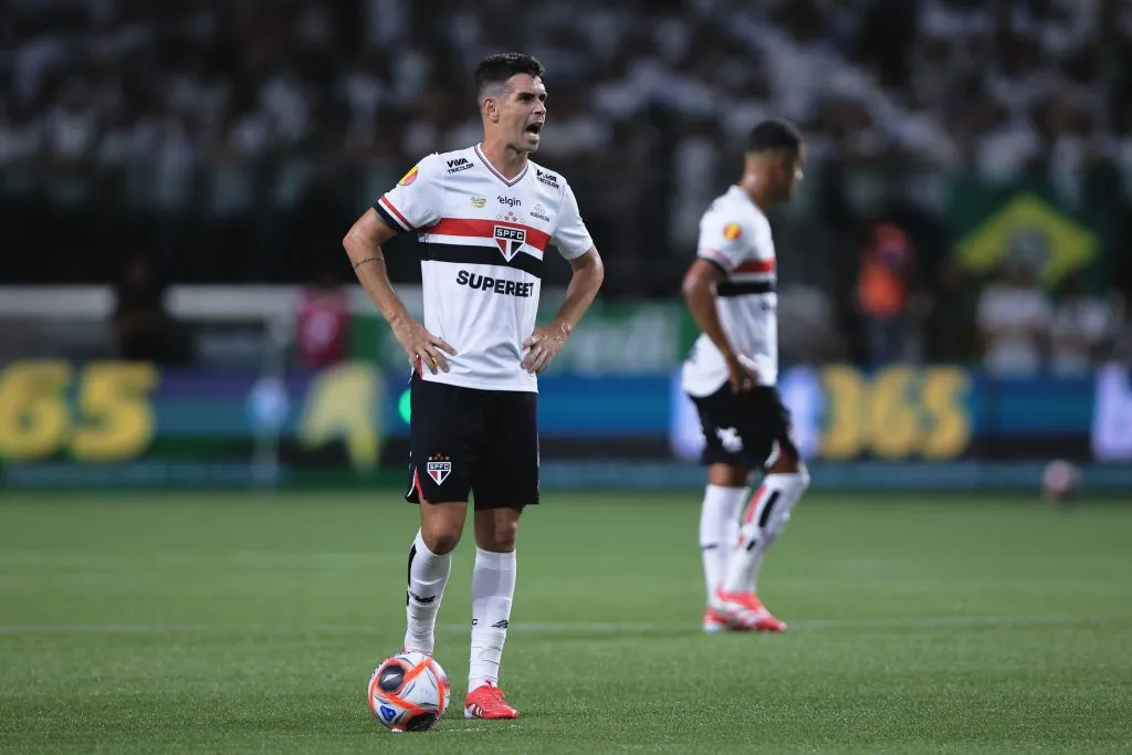 Oscar jogador do Sao Paulo durante partida contra o Palmeiras no estadio Arena Allianz Parque pelo campeonato Paulista 2025. Foto: Ettore Chiereguini/AGIF