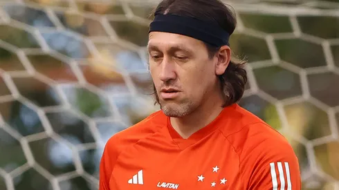 Cássio durante confronto contra o Bragantino no Brasileirão 2024.
