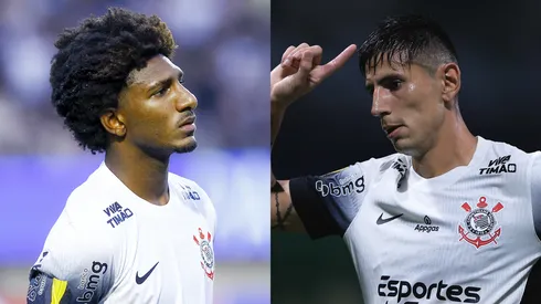 Talles Magno e Angileri do Corinthians. Foto: AGIF