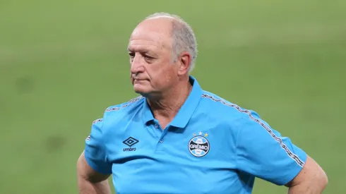 Felipão técnico do Grêmio durante partida contra o Cuiabá no estádio Arena Pantanal pelo campeonato Brasileiro A 2021. Foto: Gil Gomes/AGIF