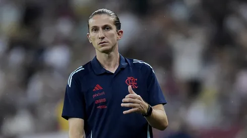Filipe Luis técnico do Flamengo durante partida contra o Fluminense no estádio Maracanã pelo campeonato Carioca 2025. Foto: Alexandre Loureiro/AGIF