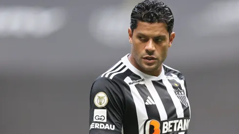 Hulk jogador do Atletico-MG reclama com a arbitragem durante partida contra o Athletico-PR no estadio Arena MRV pelo campeonato Brasileiro A 2024.