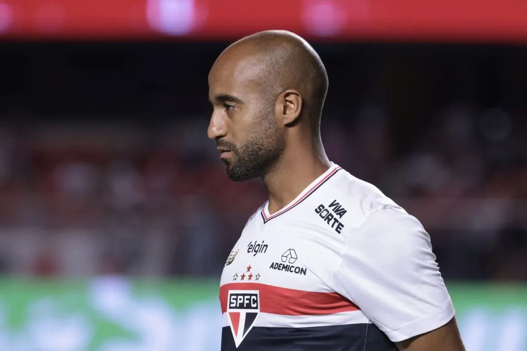SP – SAO PAULO – 05/02/2025 – PAULISTA 2025, SAO PAULO X MIRASSOL – Lucas Moura jogador do Sao Paulo durante partida contra o Mirassol no estadio Morumbi pelo campeonato Paulista 2025. Foto: Marcello Zambrana/AGIF