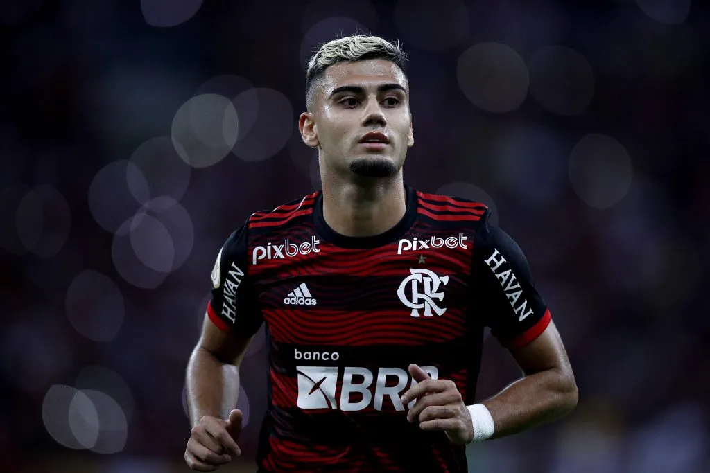 RIO DE JANEIRO, BRAZIL – JUNE 15: Andreas Pereira of Flamengo looks on during a match between Flamengo and Cuiaba as part of Brasileirao 2022  at Maracana Stadium on June 15, 2022 in Rio de Janeiro, Brazil. (Photo by Buda Mendes/Getty Images)