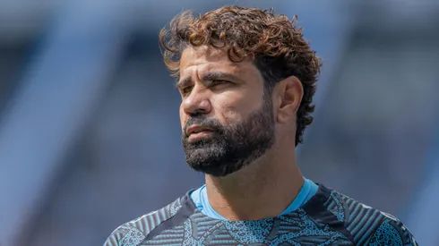 Diego Costa jogador do Gremio durante partida contra o Corinthians no estadio Arena do Gremio pelo campeonato Brasileiro A 2024.