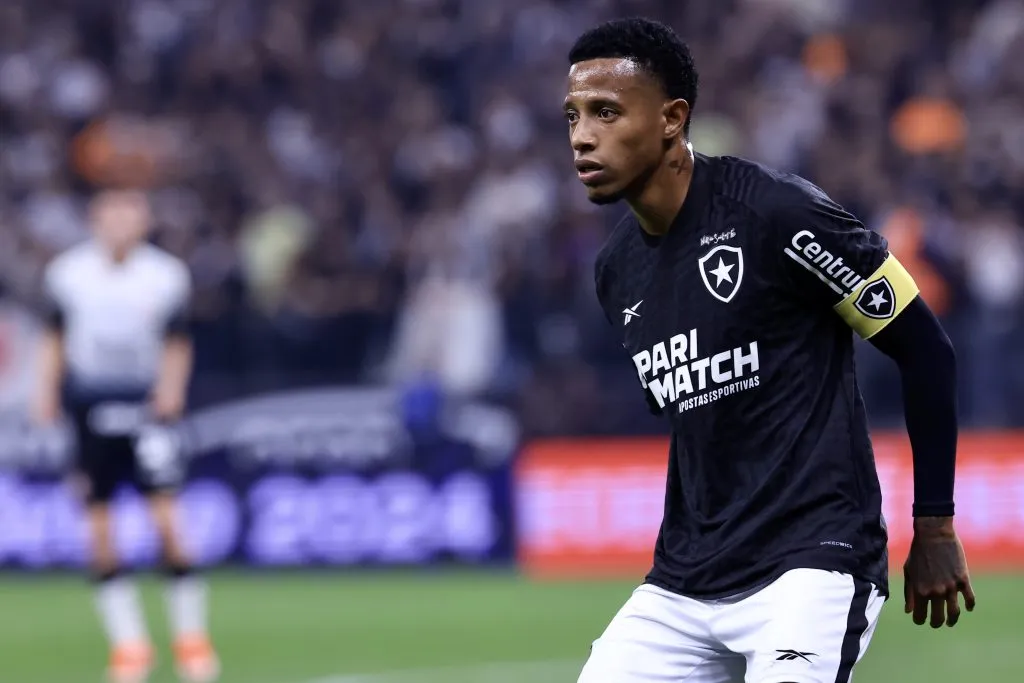 SP – SAO PAULO – 01/06/2024 – BRASILEIRO A 2024, CORINTHIANS X BOTAFOGO – Tche Tche jogador do Botafogo durante partida contra o Corinthians no estadio Arena Corinthians pelo campeonato Brasileiro A 2024. Foto: Marcello Zambrana/AGIF