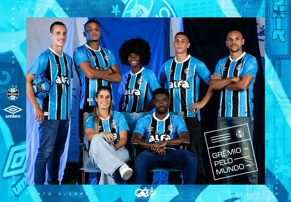 Nova camisa do Grêmio. 