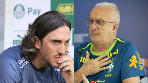Zubeldía, técnico do São Paulo, e Dorival Júnior, ex-técnico da Seleção Brasileira (Imagem: Marcello Zambrana/AGIF / Anderson Romão/AGIF / Antenados)