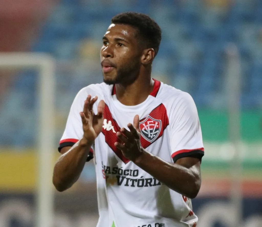 GO – Goiania – 03/09/2019 – Brasileiro B 2019 Vila Nova x Vitoria – Wesley jogador do Vitoria durante partida contra o Vila Nova-GO no estadio Olimpico pelo campeonato Brasileiro B 2019. Foto: Heber Gomes/AGIF