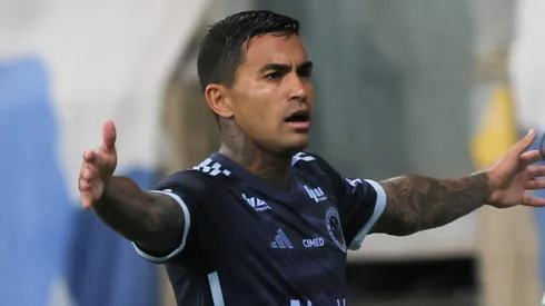 Dudu comemorando gol contra o Uberlândia no Campeonato Mineiro de 2025.