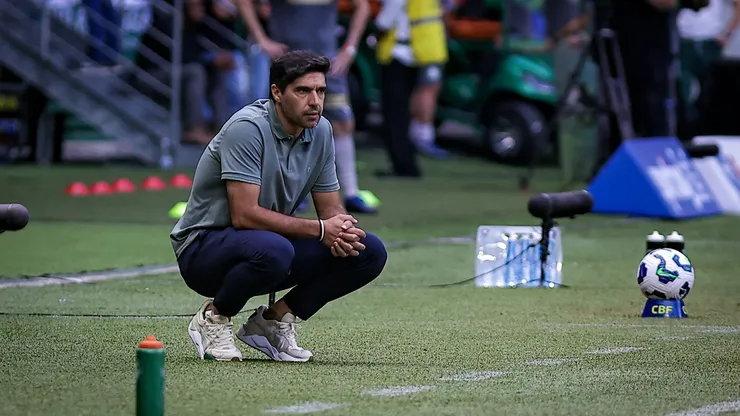 Abel Ferreira técnico do Palmeiras durante partida contra o Botafogo no estádio Arena Allianz Parque pelo campeonato Brasileiro A 2025. Foto: Fabio Giannelli/AGIF