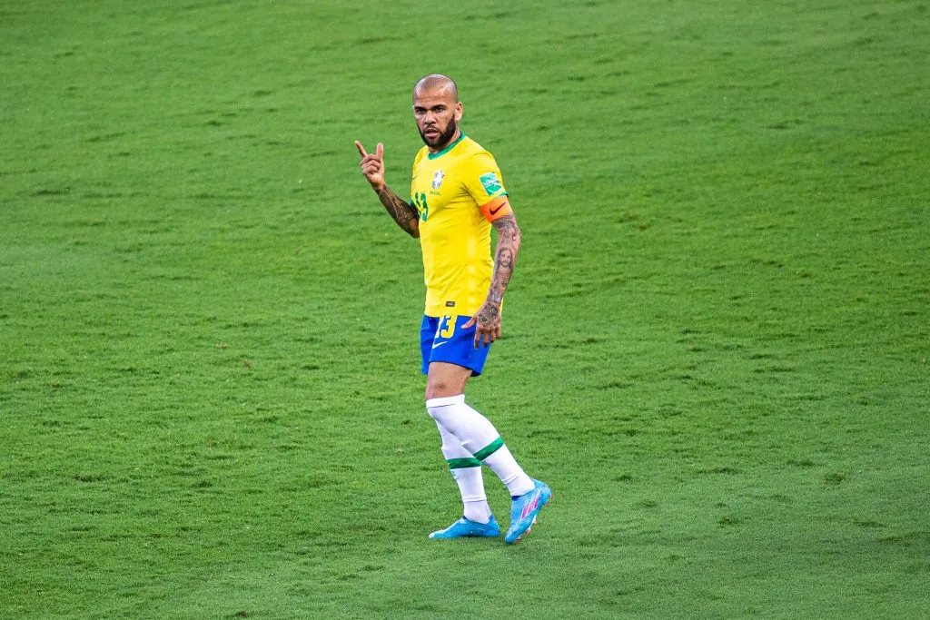 MG – Belo Horizonte – 01/02/2022 – ELIMINATORIAS COPA DO MUNDO 2022 – Daniel Alves jogador do Brasil durante partida contra o Paraguai no estadio Mineirao pelo campeonato Eliminatorias Copa do Mundo 2022. Foto: Alessandra Torres/AGIF