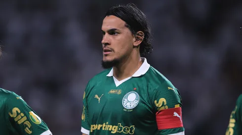 Gustavo Gómez jogador do Palmeiras durante partida contra o Corinthians no estádio Arena Allianz Parque pelo campeonato Paulista 2025. Foto: Ettore Chiereguini/AGIF