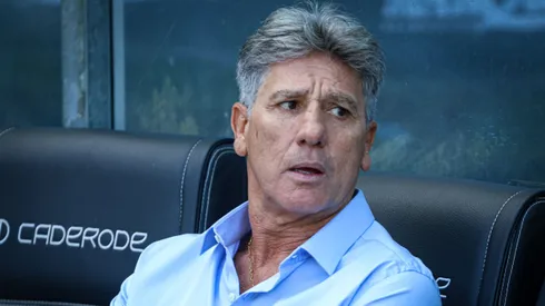 Renato Portaluppi tecnico do Gremio durante partida contra o Aimore no estadio Arena do Gremio pelo campeonato Gaúcho 2023. Foto: Maxi Franzoi/AGIF