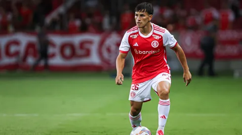 Bernabei jogador do Internacional durante partida contra o Avenida no estadio Beira-Rio pelo campeonato Gaucho 2025. Foto: Maxi Franzoi/AGIF
