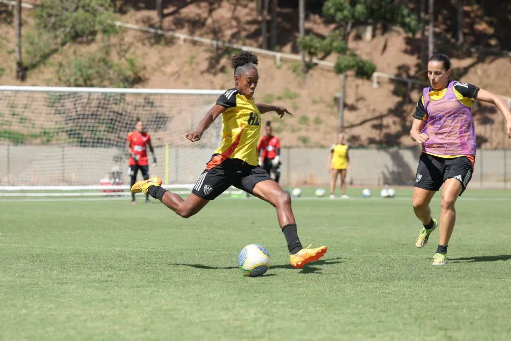 Treino das jogadoras do Atlético Mineiro Feminino. Foto: Daniela Veiga / Atlético