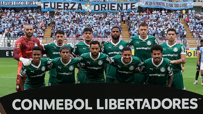 Palmeiras na estreia da Copa Libertadores 2025 – &nbsp;(Foto: Cesar Greco/Palmeiras/by Canon)