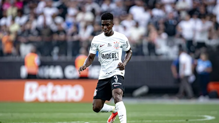 Felix Torres jogador do Corinthians durante partida contra o Atletico-MG no estadio Arena Corinthians pelo campeonato Brasileiro A 2024.