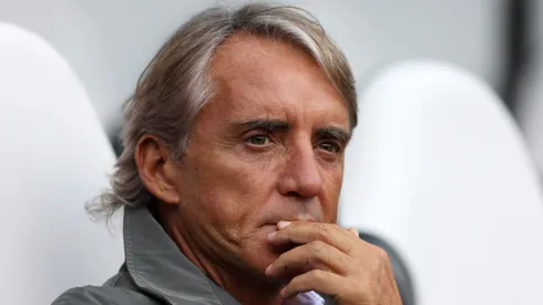Roberto Mancini em ação pela Arábia Saudita em 2023.
