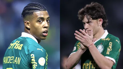 Vanderlan e Giay, do Palmeiras. Foto: AGIF