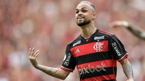 Michael comemorando gol pelo Flamengo. Foto: Thiago Ribeiro/AGIF