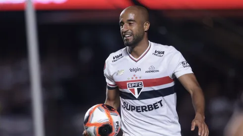 Lucas Moura jogador do Sao Paulo durante partida contra o Novorizontino no estadio Morumbi pelo campeonato Paulista 2025. Foto: Marcello Zambrana/AGIF