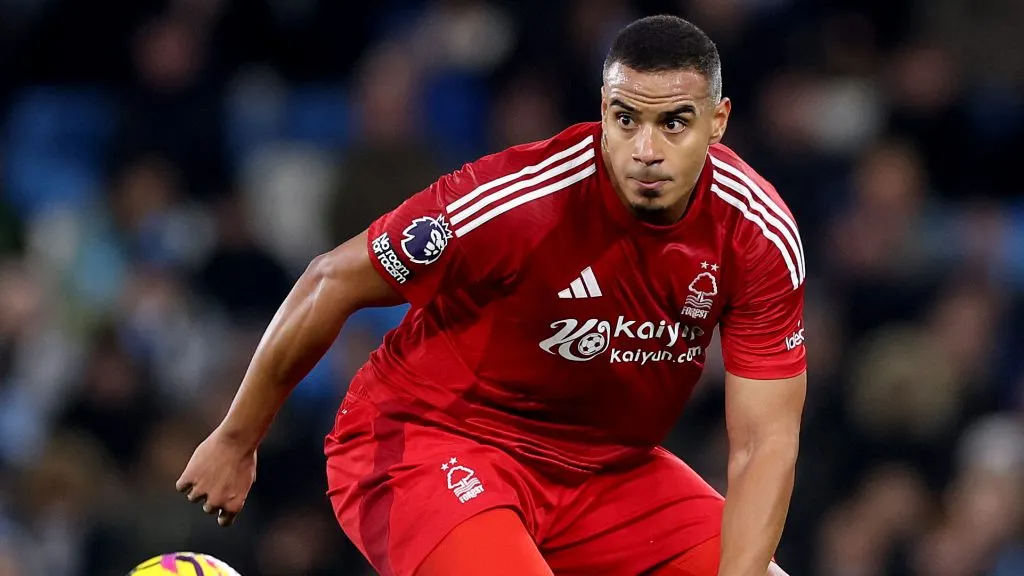 Murillo em ação pelo Nottingham Forest. (Photo by Carl Recine/Getty Images)