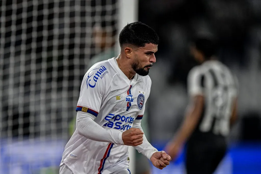 Cauly comemorando gol durante partida contra o Botafogo na Copa do Brasil de 2024. Foto: Thiago Ribeiro/AGIF
