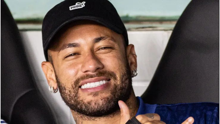 Neymar em partida pelo Santos. Foto: Luis Garcia/AGIF